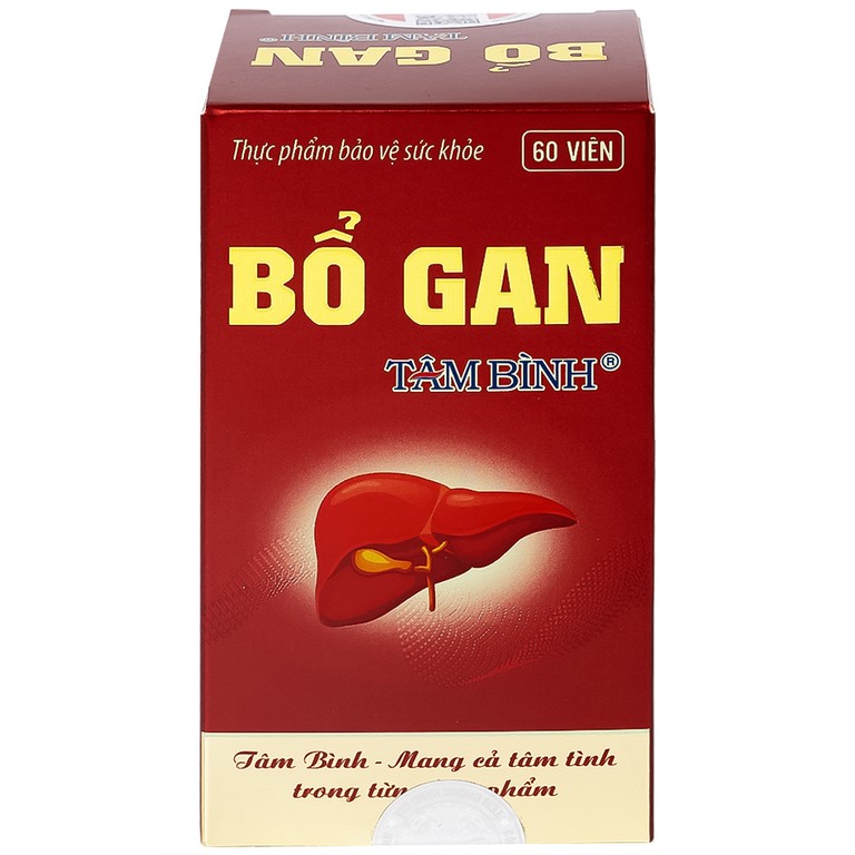 Viên uống Bổ gan Tâm Bình tăng cường chức năng gan, thanh nhiệt, giải độc (60 viên)