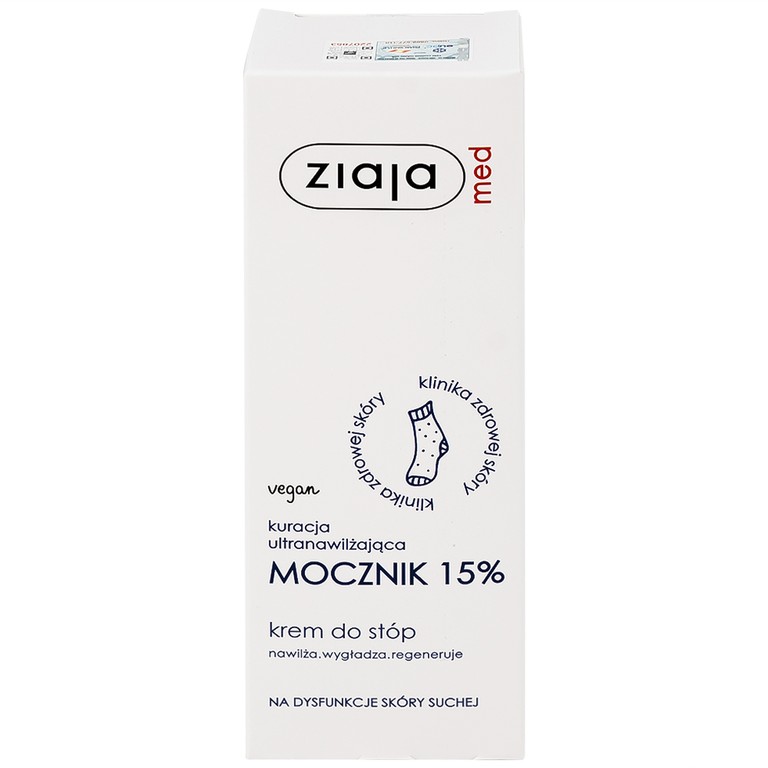 Kem dưỡng ẩm Ziaja Med 15% Urê mềm da, giảm khô (100ml)