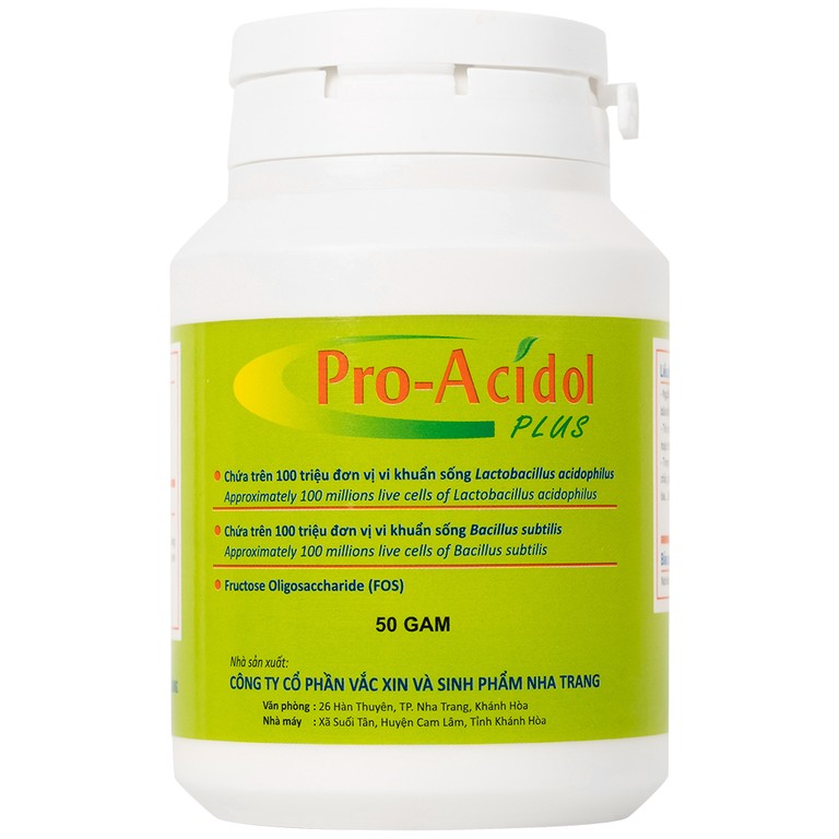 Thuốc Pro-Acidol Plus 50g Biopharco điều trị rối loạn tiêu hóa, viêm ruột, tiêu chảy, táo bón 