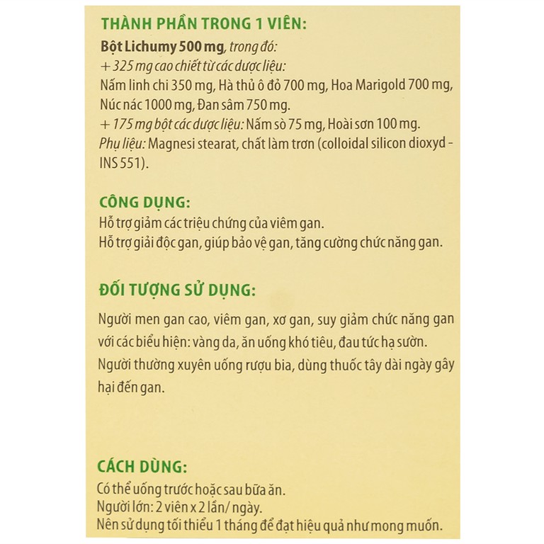 Viên nang cứng Naturenz Gold DHG Pharma hỗ trợ giảm các triệu chứng của viêm gan (100 viên)