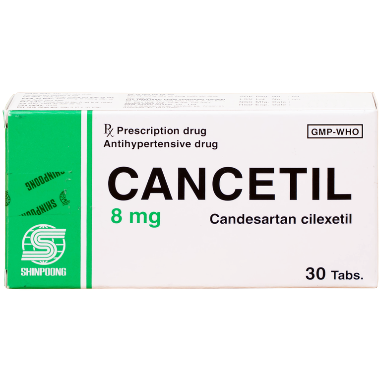 Thuốc Cancetil 8mg Shinpoong Daewoo điều trị tăng huyết áp (30 viên)