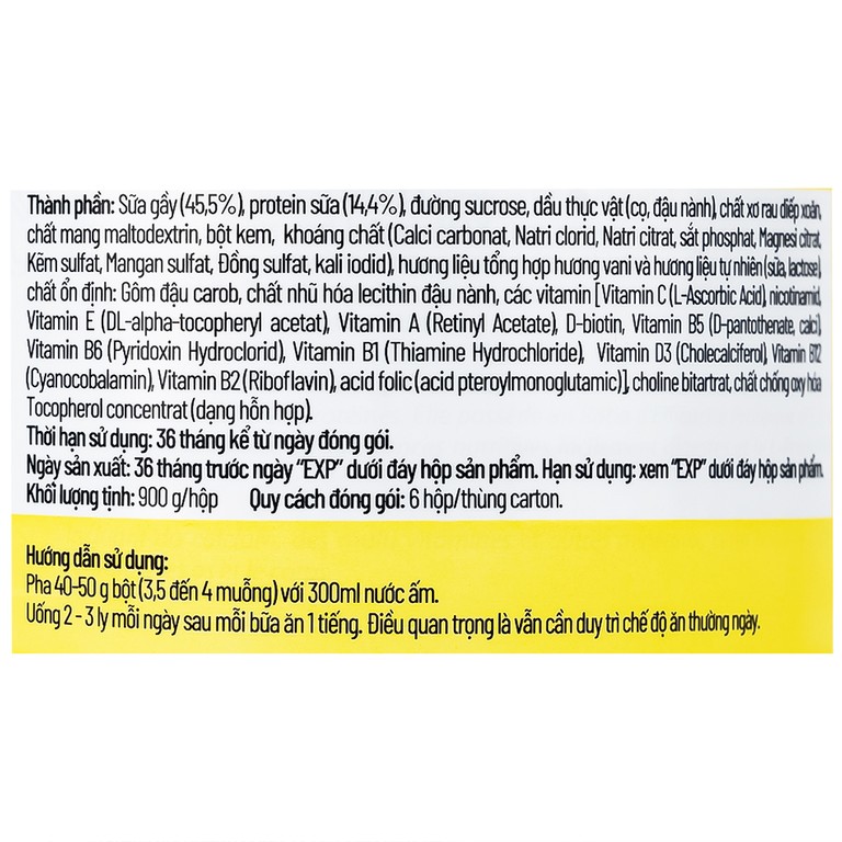 Sữa tăng cân Appeton Weight Gain hương Vani giúp tăng cân hiệu quả và khỏe mạnh (900g)