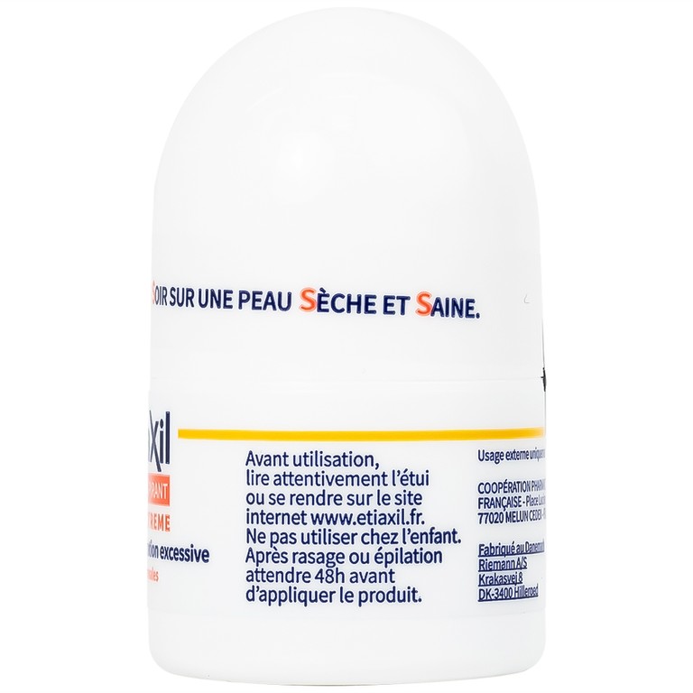 Lăn khử mùi Etiaxil Detranspirant Extreme Peaux Normales giúp khử mùi cơ thể (15ml)