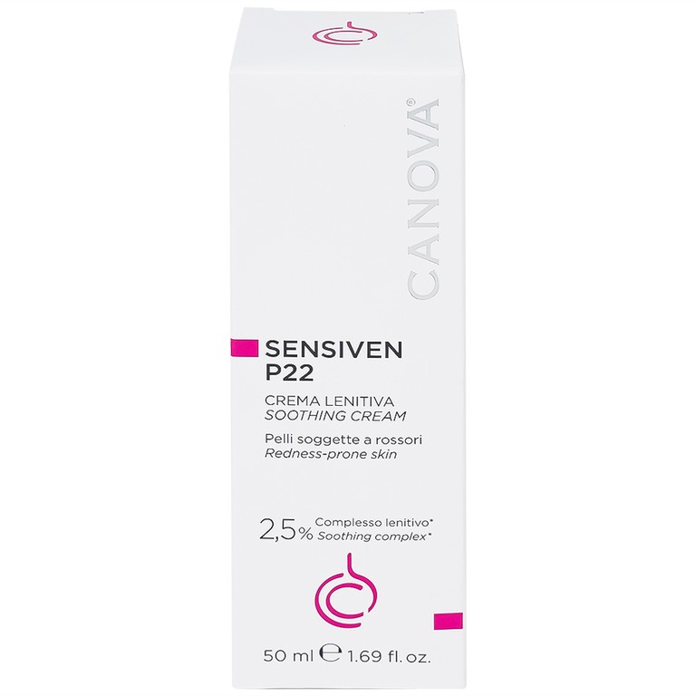 Kem bôi Canova Sensiven P22 Soothing Cream Sifarma làm dịu da, dưỡng ẩm cho da nhạy cảm (50ml)