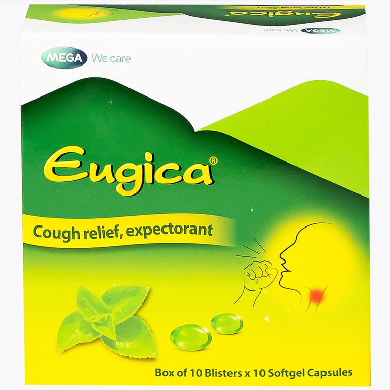 Thuốc Eugica MEGA We care điều trị ho đờm, cảm cúm, sổ mũi (10 vỉ x 10 viên)