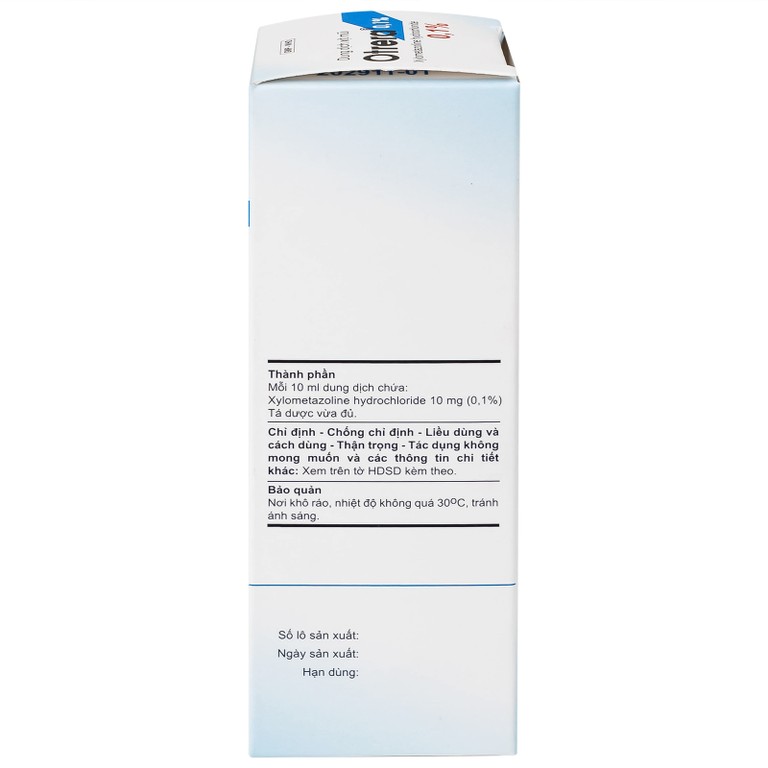 Dung dịch xịt mũi Otrera 0,1% An Thiên giảm nghẹt mũi và sung huyết mũi (10ml)