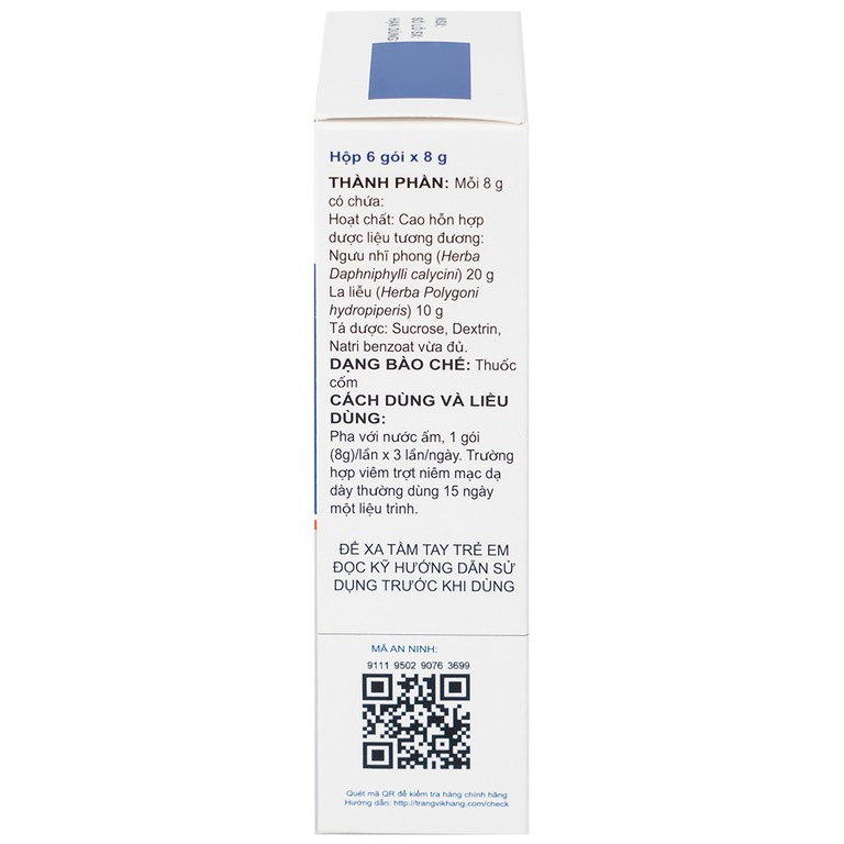 Cốm Phong Liễu Tràng Vị Khang 8g Haikou điều trị viêm đại tràng mãn tính (6 gói)