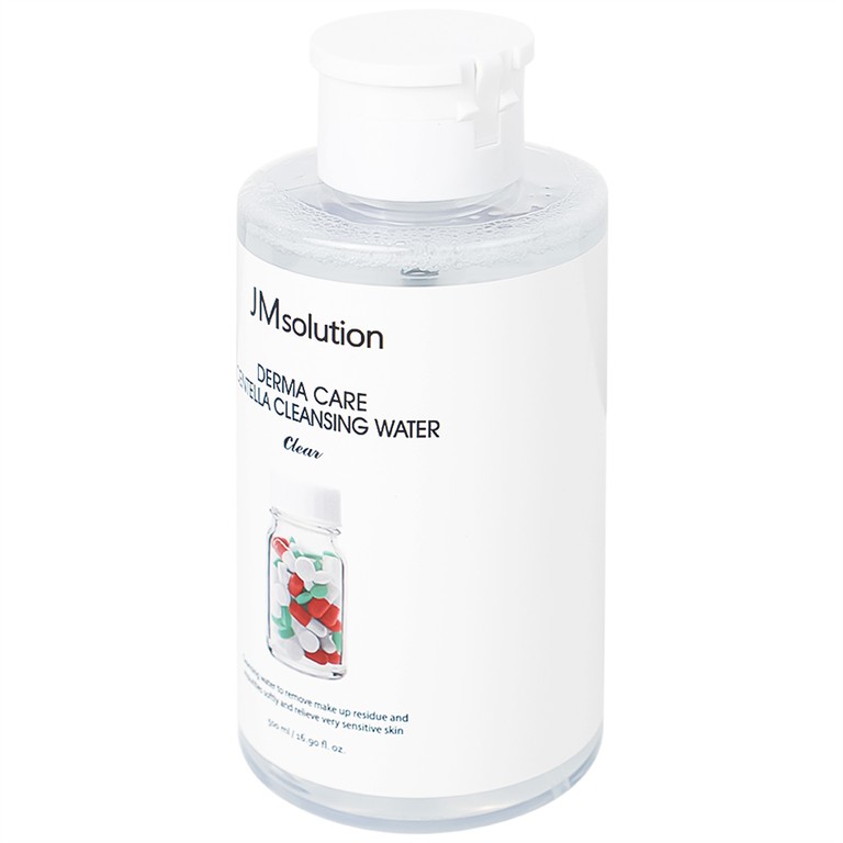 Nước tẩy trang JMSolution Derma Care Centella cho da dầu mụn, nhạy cảm (500ml)