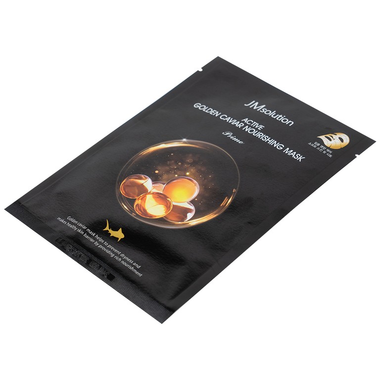 Mặt nạ miếng JMSolution Active Golden Caviar Nourishing Mask trứng cá tầm phục hồi, làm sáng da (Gói 30ml)