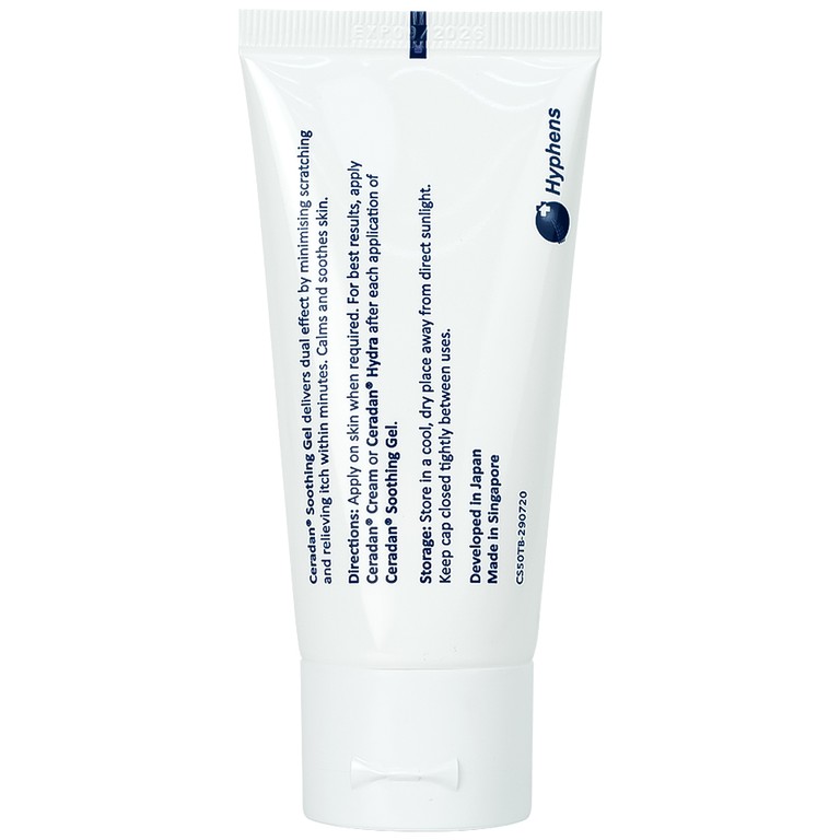 Gel bôi Ceradan Soothing Gel Hyphens dưỡng ẩm, làm dịu da nhạy cảm, hỗ trợ phục hồi bảo vệ da (50g)