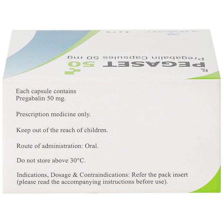 Thuốc Pegaset 50 Aurobindo điều trị đau thần kinh, hỗ trợ động kinh cục bộ (4 vỉ x 7 viên)
