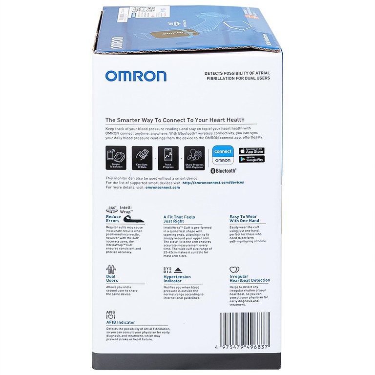 Máy đo huyết áp tự động Omron HEM-7361T cảnh báo đột quỵ