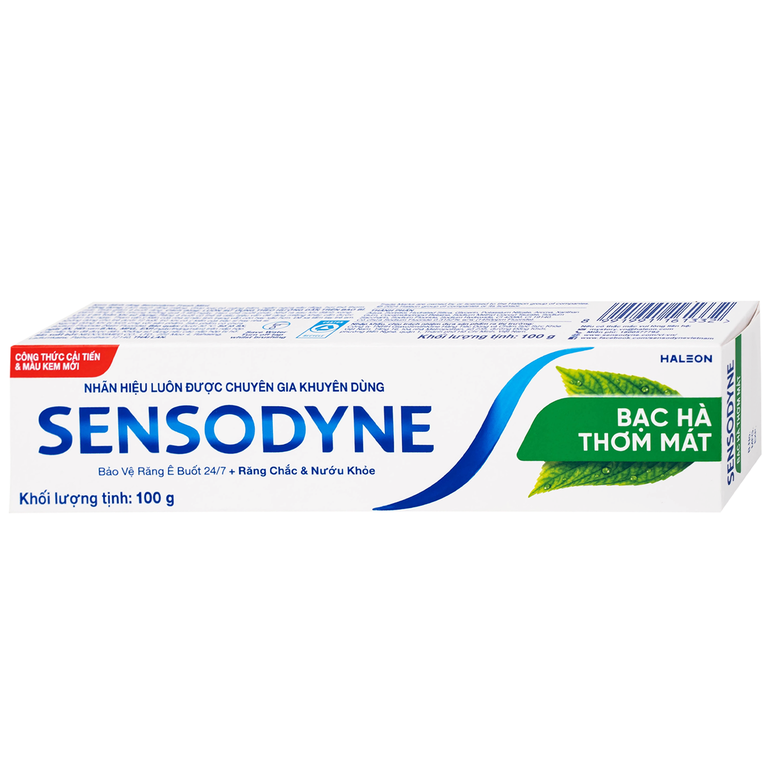 Kem đánh răng Sensodyne Fresh Mint bạc hà the mát, bảo vệ răng ê buốt mỗi ngày (100g)