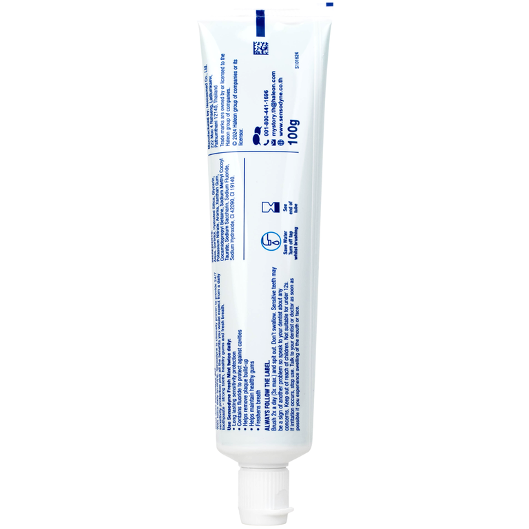 Kem đánh răng Sensodyne Fresh Mint bạc hà the mát, bảo vệ răng ê buốt mỗi ngày (100g)