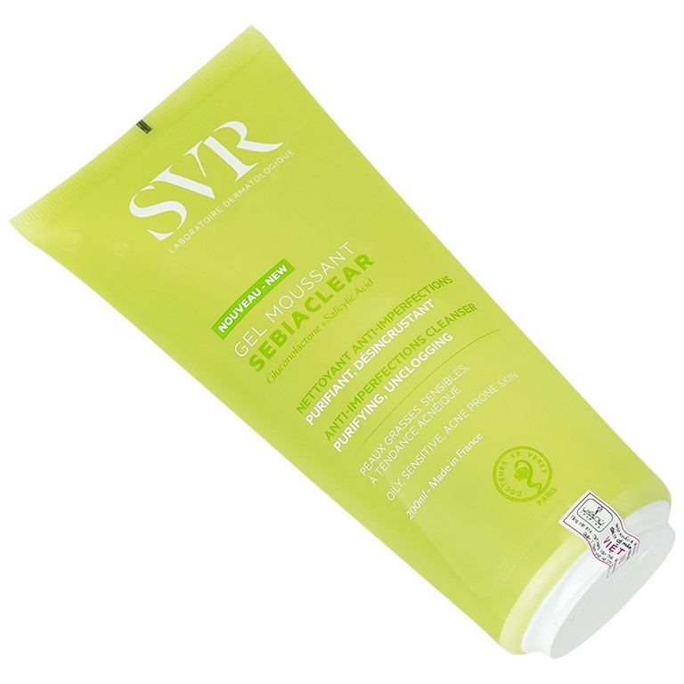 Gel rửa mặt SVR Sebiaclear Moussant làm sạch và giảm dầu cho da dầu (200ml)