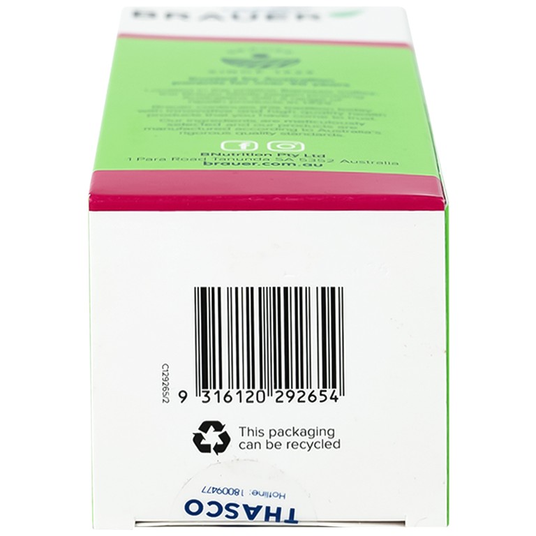 Siro Brauer Kids Liquid Calcium with Magnesium And Zinc hỗ trợ xương, răng phát triển chắc khỏe cho bé (200ml)