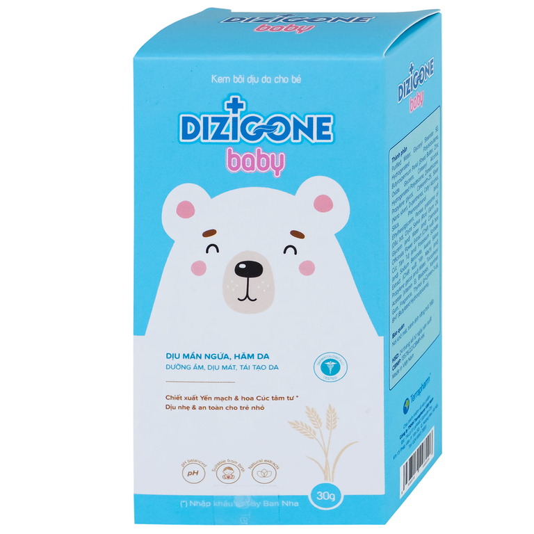 Kem bôi cho bé Dizigone Baby chống hăm tã, làm dịu mẫn ngứa (30g)