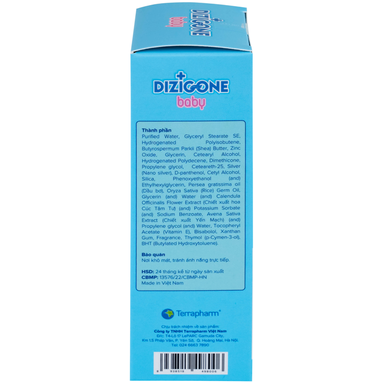 Kem bôi cho bé Dizigone Baby chống hăm tã, làm dịu mẫn ngứa (30g)
