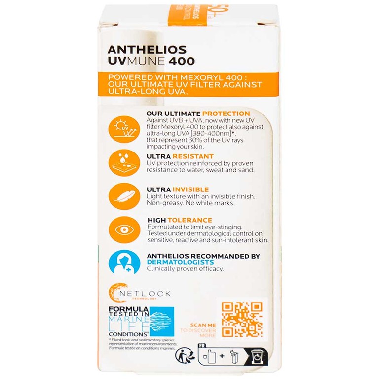 Kem chống nắng La Roche-Posay Anthelios UVMune 400 Oil Control Fluid SPF50+ PA++++ dành cho da dầu mụn (50ml)