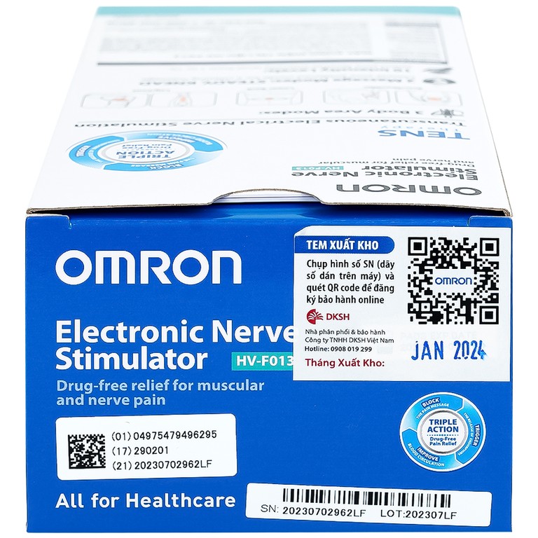 Máy xung điện trị liệu Omron HV-F013 giảm đau cơ và khớp 