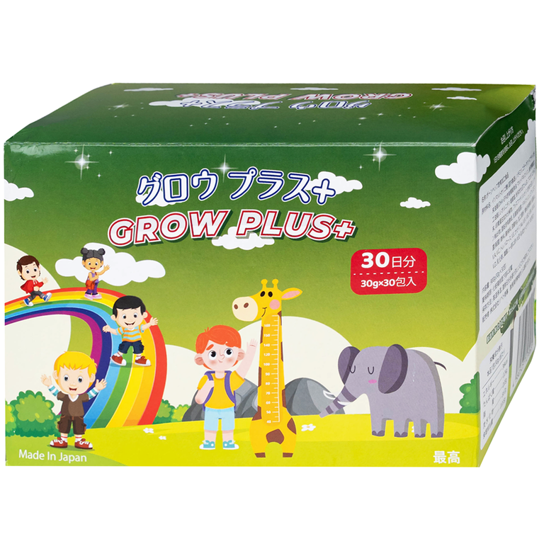 Dung dịch Grow Plus+ Makishokuhin hỗ trợ giúp trẻ phát triển thể lực và tăng cường sức đề kháng (30 gói)