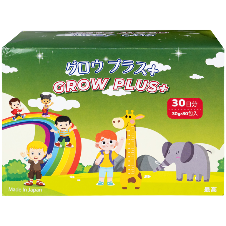 Dung dịch Grow Plus+ Makishokuhin hỗ trợ giúp trẻ phát triển thể lực và tăng cường sức đề kháng (30 gói)