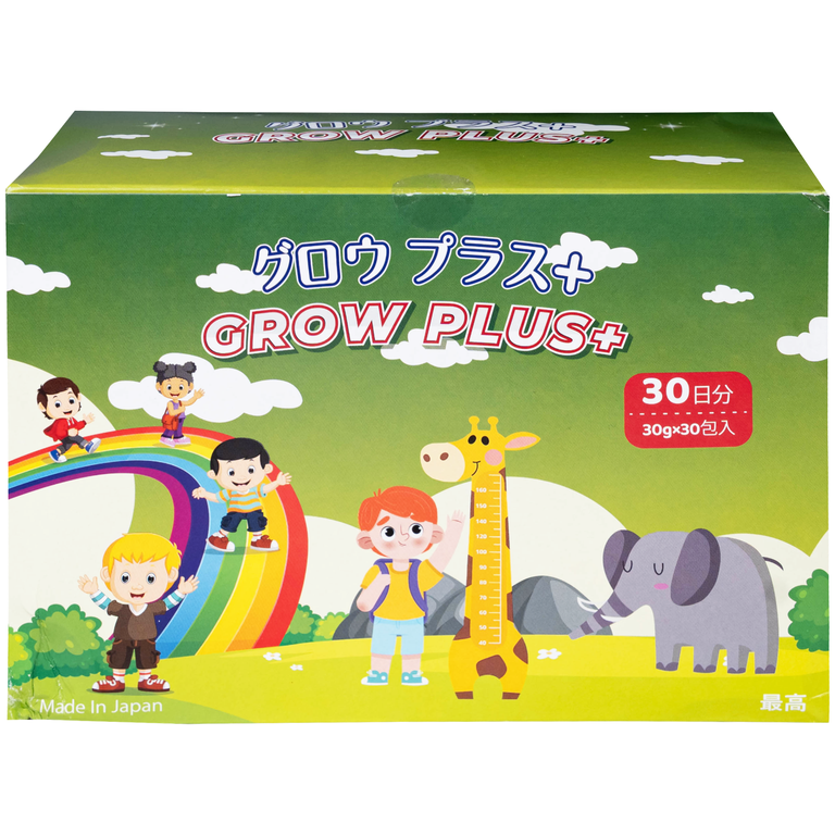 Dung dịch Grow Plus+ Makishokuhin hỗ trợ giúp trẻ phát triển thể lực và tăng cường sức đề kháng (30 gói)