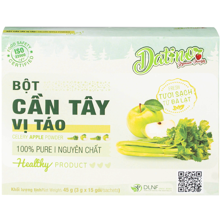 Bột Cần Tây vị táo Datino (3g x 15 gói)