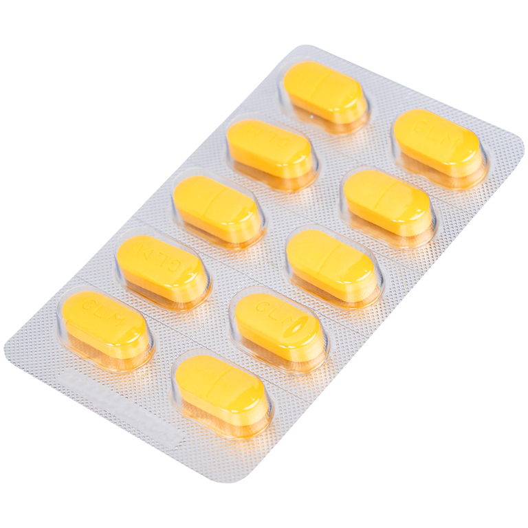 Thuốc Glotadol Flu Glomed hỗ trợ hạ sốt và long đàm (10 vỉ x 10 viên)