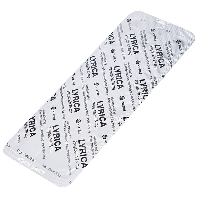 Viên nang cứng Lyrica 75mg Viatris điều trị đau thần kinh, động kinh cục bộ (4 vỉ x 14 viên) 