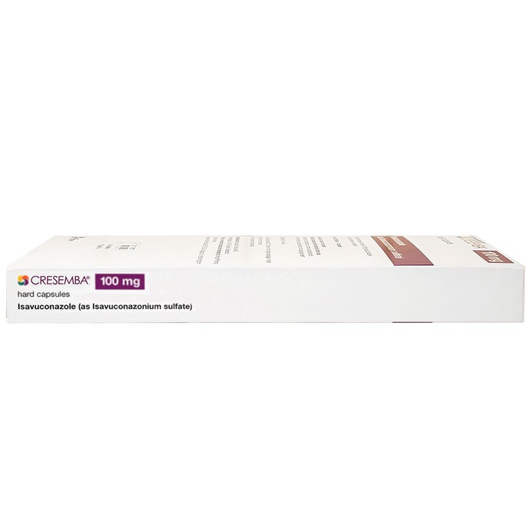 Thuốc Cresemba 100mg Pfizer điều trị nhiễm nấm Aspergillus xâm lấn và nhiễm nấm Mucorales (2 vỉ x 7 viên)