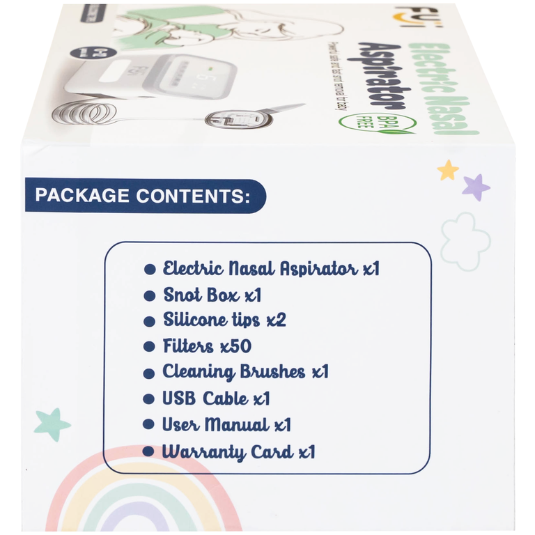 Máy hút mũi cho bé FUJI T50 hỗ trợ vệ sinh mũi an toàn và hiệu quả cho bé từ 0 đến trên 3 tuổi