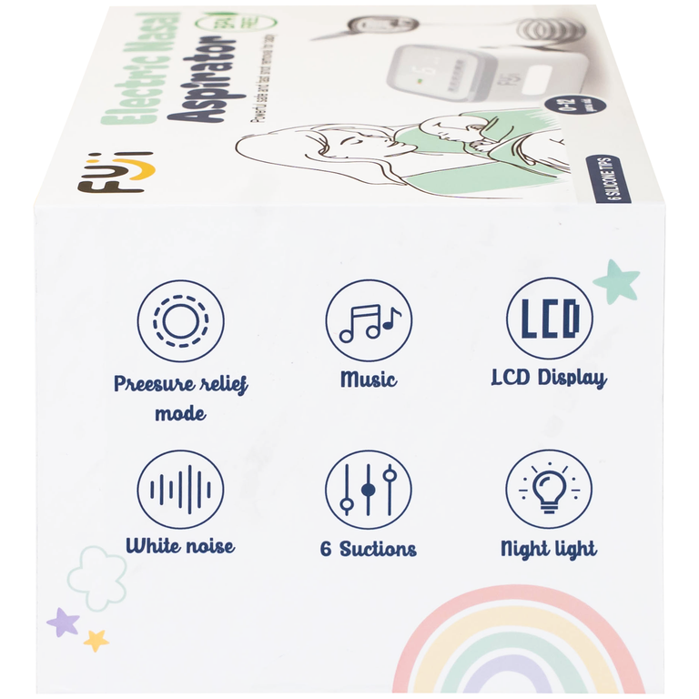 Máy hút mũi cho bé FUJI T50 hỗ trợ vệ sinh mũi an toàn và hiệu quả cho bé từ 0 đến trên 3 tuổi