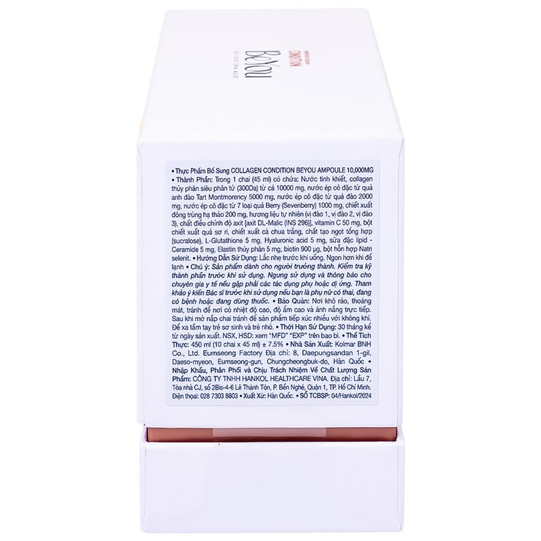 Thực phẩm bổ sung Collagen Condition Beyou Ampoule 10,000mg (10 chai)