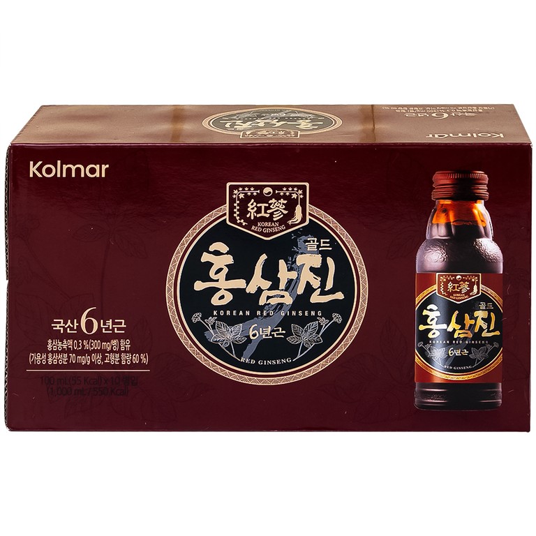 Nước Hồng Sâm Hongsamjin Gold (10 chai x 100ml)