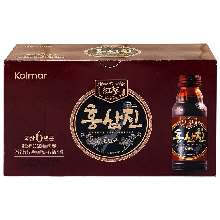 Nước Hồng Sâm Hongsamjin Gold (10 chai x 100ml)