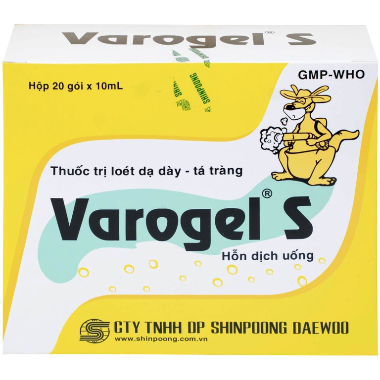 Thuốc Varogel Shinpoong Daewoo điều trị viêm loét dạ dày (20 gói x 10ml)