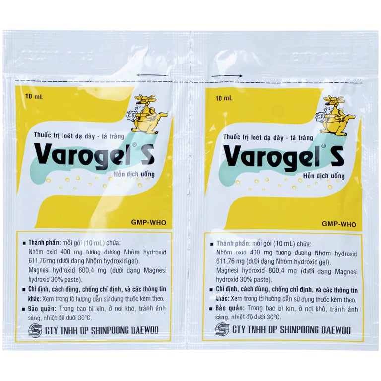 Thuốc Varogel Shinpoong Daewoo điều trị viêm loét dạ dày (20 gói x 10ml)
