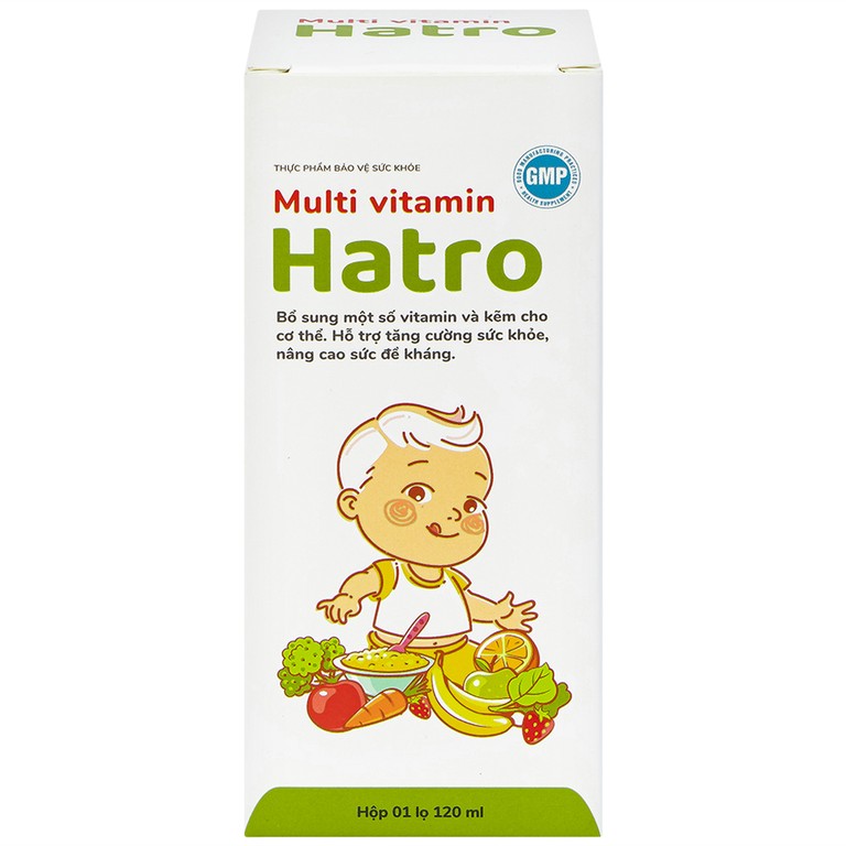 Siro Multi Vitamin Hatro hỗ trợ tăng cường sức khỏe, nâng cao sức đề kháng (120ml) 