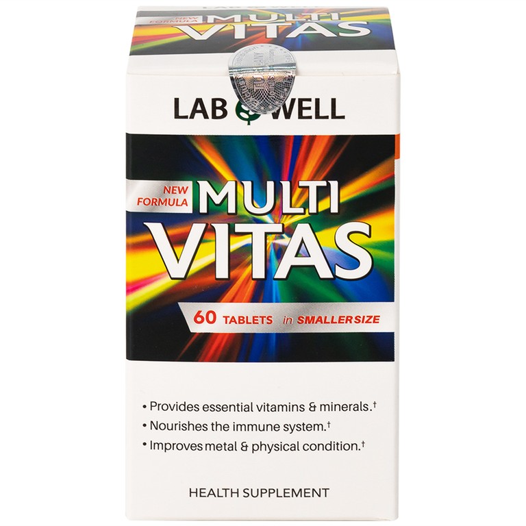 Viên nén Multi Vitas Lab Well bổ sung vitamin và khoáng chất cho cơ thể (60 viên)