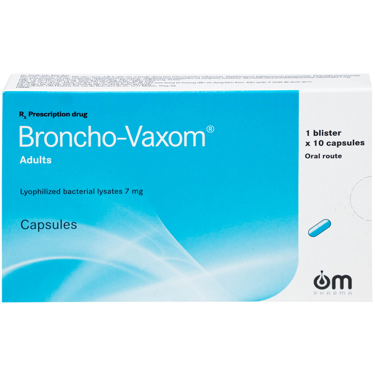 Thuốc Broncho-Vaxom điều trị nhiễm khuẩn đường hô hấp, tăng cường miễn dịch (10 viên)