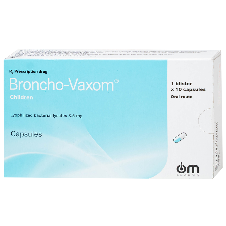 Thuốc Broncho-Vaxom điều trị nhiễm khuẩn đường hô hấp, tăng cường miễn dịch (10 viên)