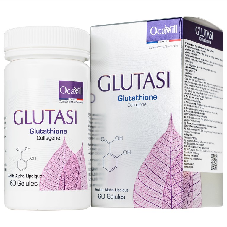 Thực phẩm bảo vệ sức khoẻ Glutasi giúp làm đẹp da, chống lão hóa (60 viên)