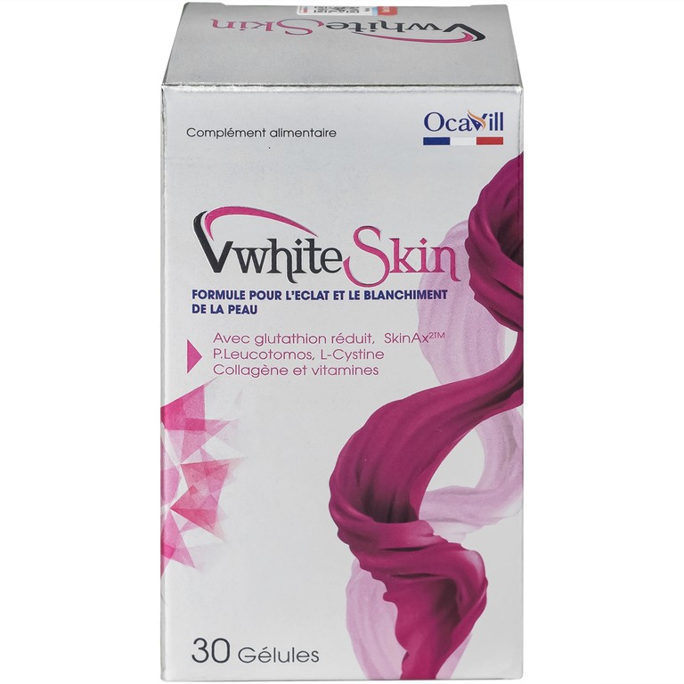 Thực phẩm bảo vệ sức khỏe VwhiteSkin hỗ trợ duy trì độ ẩm cho da, tăng độ đàn hồi cho da (30 viên)
