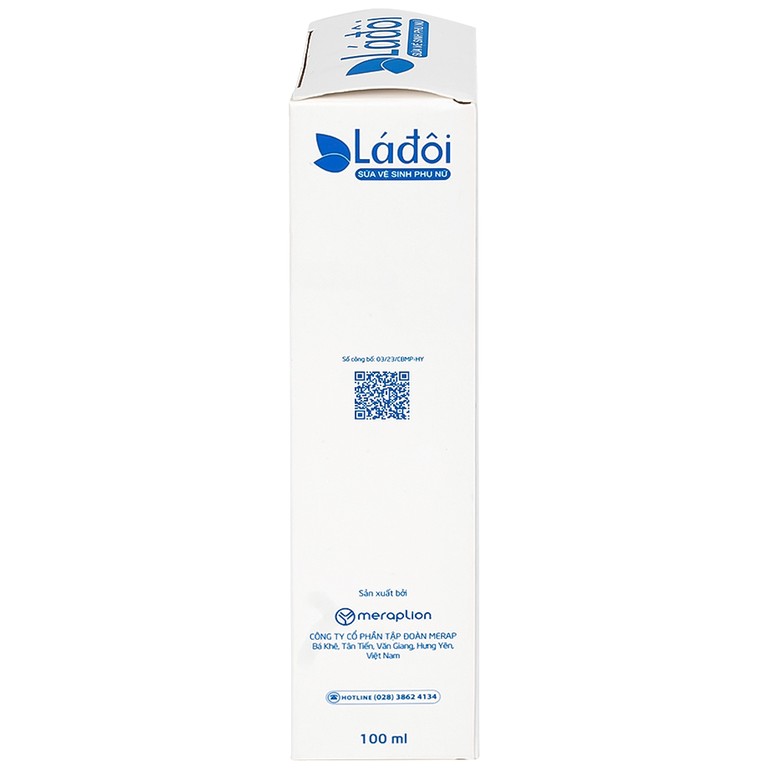 Sữa vệ sinh phụ nữ Shema lá đôi màu xanh làm sạch, khử mùi (100ml)