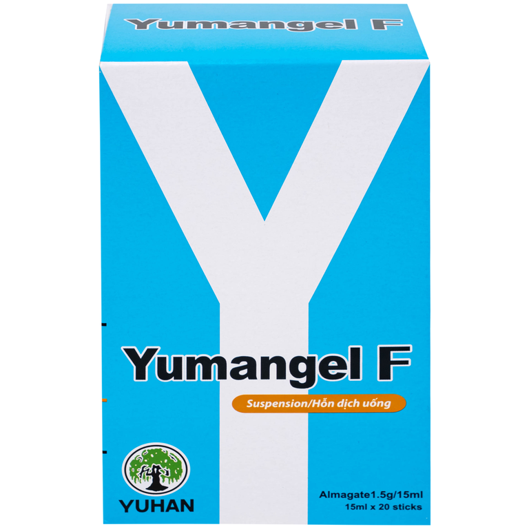 Hỗn dịch uống Yumangel F Yuhan kháng acid và cả thiện loét dạ dày - tá tràng (20 gói x 15ml) 