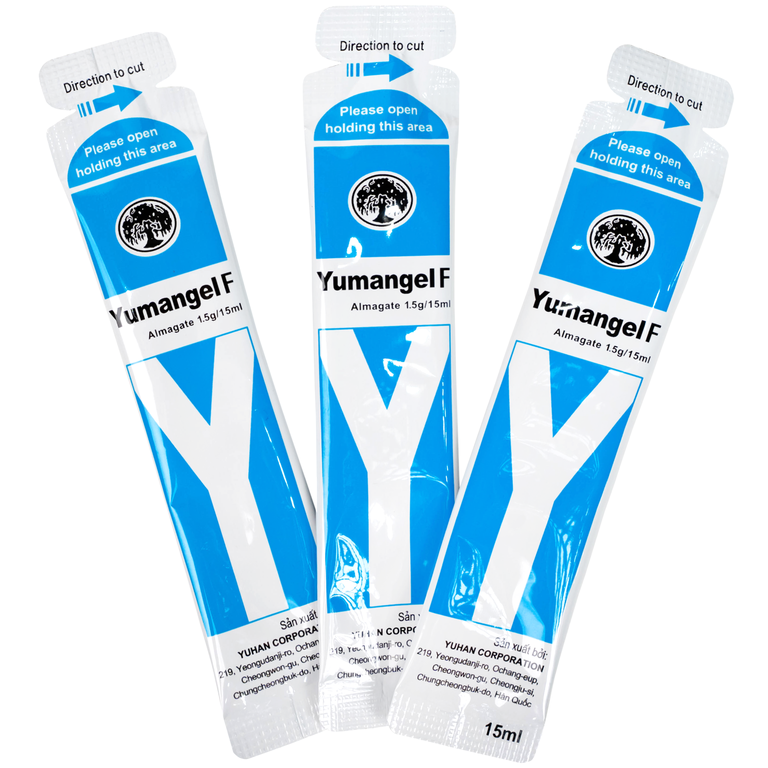 Hỗn dịch uống Yumangel F Yuhan kháng acid và cả thiện loét dạ dày - tá tràng (20 gói x 15ml) 