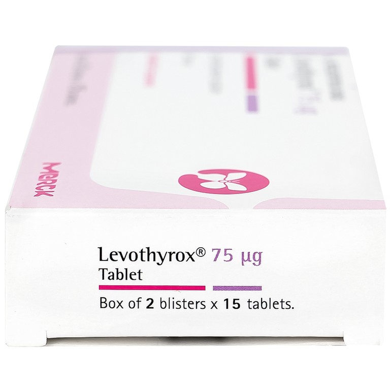 Thuốc Levothyrox 75µg Merck điều trị bướu giáp đơn thuần lành tính (2 vỉ x 15 viên)