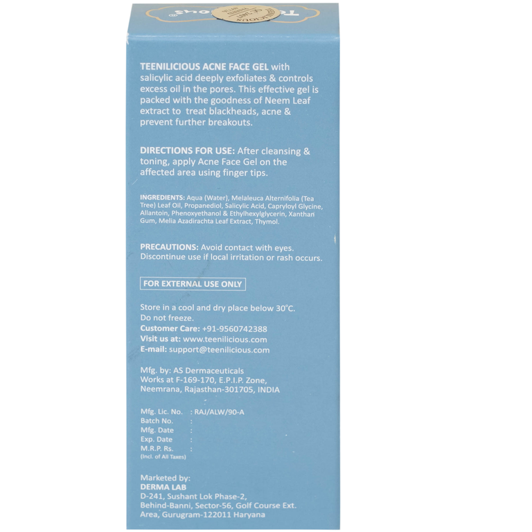 Gel bôi Teenilicious giảm mụn và ngăn ngừa mụn đầu đen, mụn đầu trắng (15g)