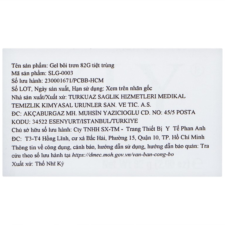 Gel bôi trơn Kly tiệt trùng bổ sung lượng chất nhờn tự nhiên (82g)